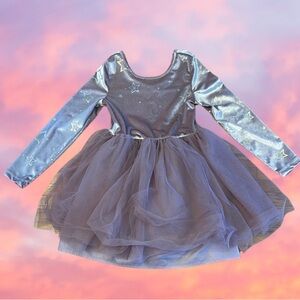 NWOT Cat and Jack Dusty Pink Velvet Star Dress Size M 8